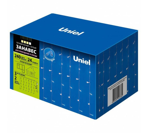 Гирлянда-занавес Uniel ULD-C2030-240/DTA WARM WHITE IP20 UL-00003950