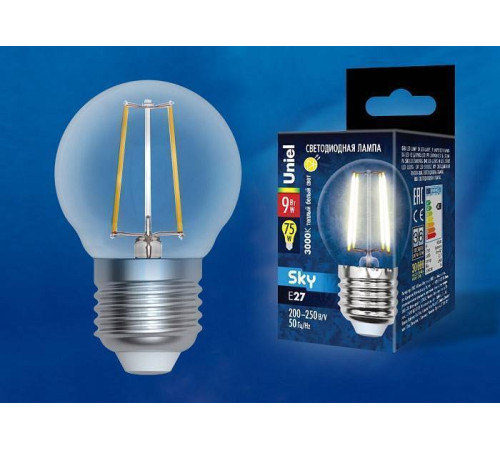 Лампа светодиодная Uniel E27 9Вт 3000K UL-00005174