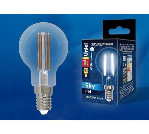 Лампа светодиодная Uniel E14 11Вт 4000K UL-00005177