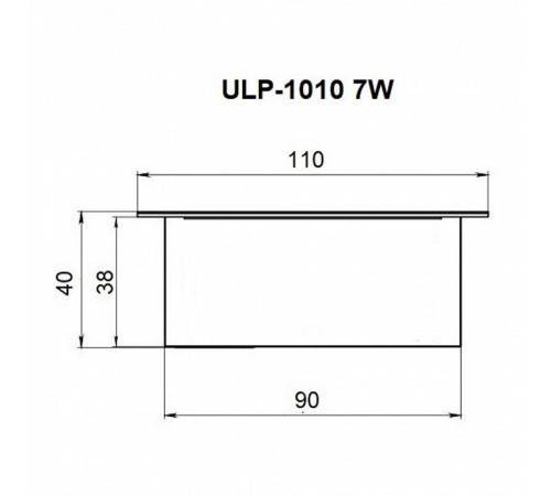 Светильник для потолка Грильято Uniel ULP-1010 UL-00012838