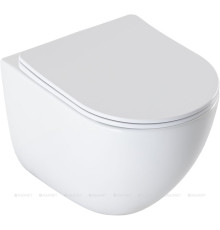 Унитаз подвесной Aquanet EcoVortex Tornado с сиденьем Soft Close 505х360 мм 00348039