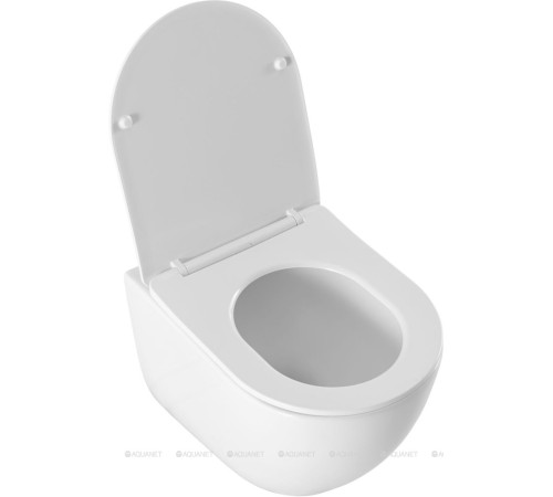 Унитаз подвесной Aquanet EcoVortex Tornado с сиденьем Soft Close 505х360 мм 00348039