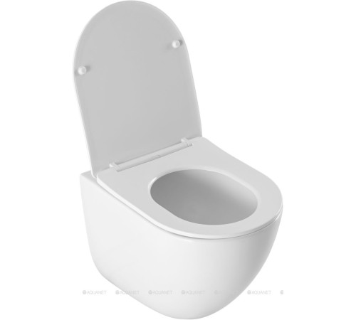 Унитаз подвесной Aquanet EcoVortex Tornado с сиденьем Soft Close 505х360 мм 00348039