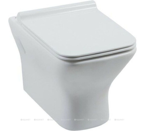 Унитаз подвесной Aquanet Cube-W безободковый с сиденьем микролифт Cube-W