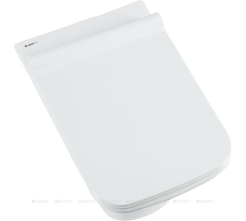 Унитаз подвесной Aquanet Cube-W безободковый с сиденьем микролифт Cube-W