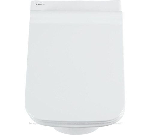 Унитаз подвесной Aquanet Cube-W безободковый с сиденьем микролифт Cube-W