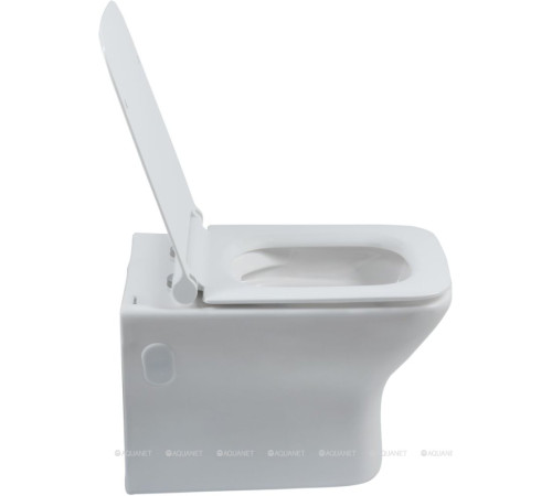 Унитаз подвесной Aquanet Cube-W безободковый с сиденьем микролифт Cube-W