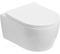 Унитаз подвесной Aquanet Smart W Rimless 490x360x250 мм с сиденьем Soft Close Slim 00276395