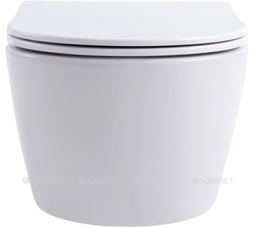 Унитаз подвесной Aquanet Smart W Rimless 490x360x250 мм с сиденьем Soft Close Slim 00276395