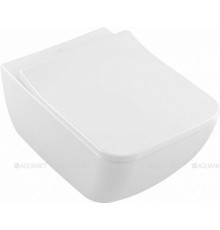 Унитаз подвесной Villeroy & Boch Venticello 375x560 мм CeramicPlus с сиденьем 4611RSR1