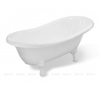 Ванна отдельностоящая Aquanet FAMILY STONE CLASSIC 1600х800 мм лапы золото 00368586