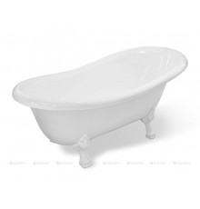 Ванна отдельностоящая Aquanet FAMILY STONE CLASSIC 1600х800 мм лапы золото 00368586