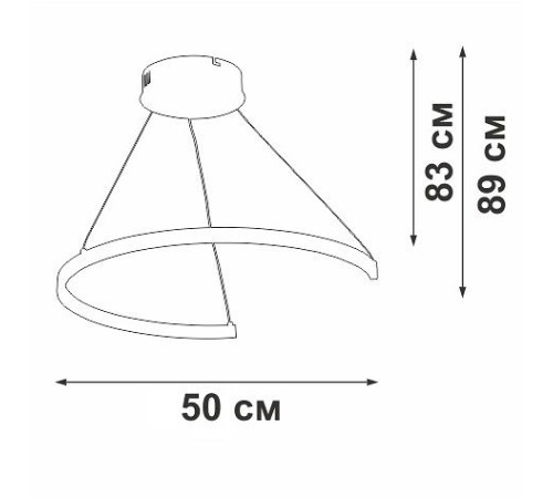 Подвесной светильник Vitaluce V2509DT V2509DT-0/1S