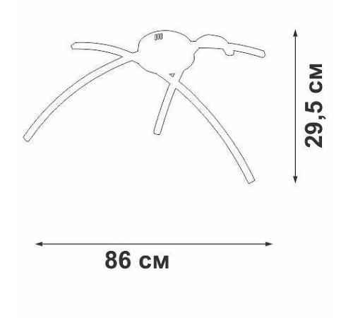 Потолочная люстра Vitaluce V2709 V2709-1/3PL
