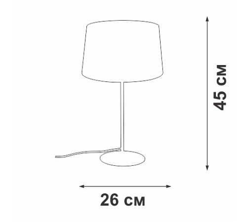 Настольная лампа декоративная Vitaluce V2718 V2718-1/1L