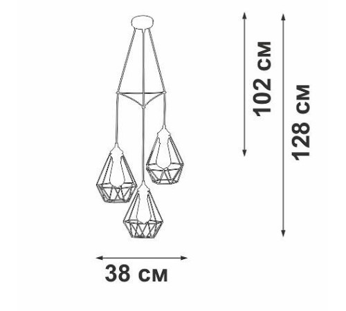 Подвесной светильник Vitaluce V28030 V28030-1/3S