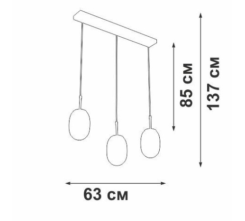 Подвесной светильник Vitaluce V2821 V2821/3S