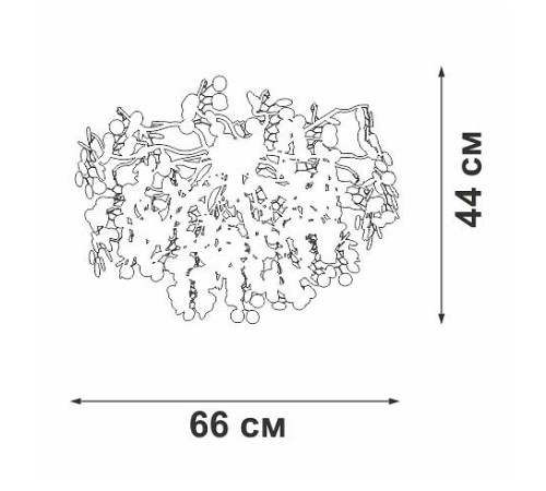Потолочная люстра Vitaluce V2832 V2832-1/7PL