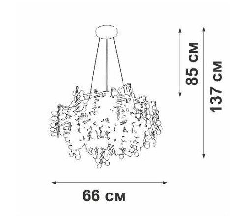 Подвесная люстра Vitaluce V2832 V2832-1/7S
