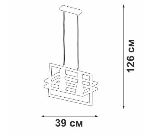 Подвесной светильник Vitaluce V2861 V2861-1/2S