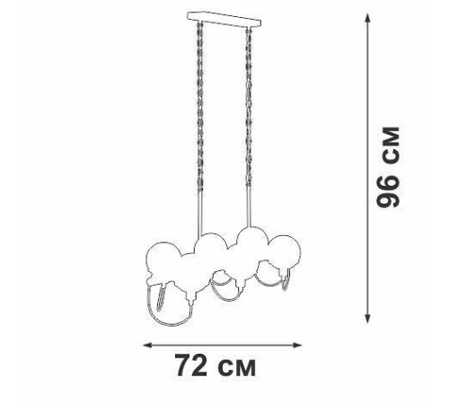 Подвесной светильник Vitaluce V2862 V2862-1/6