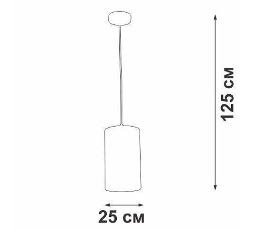 Подвесной светильник Vitaluce V2895 V2895-0/1S