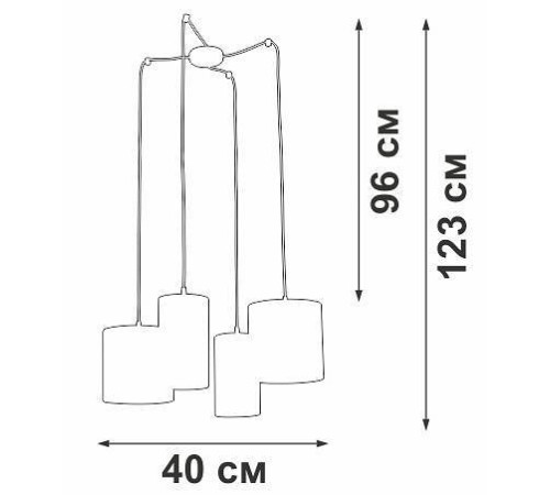 Подвесная люстра Vitaluce V3089 V3089-0/4S
