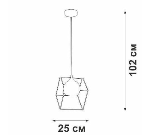 Подвесной светильник Vitaluce V3789 V3789-0/1S
