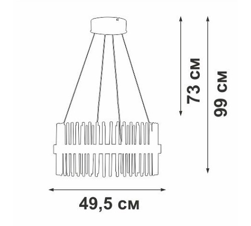 Подвесной светильник Vitaluce V3832DT V3832DT-9/1S
