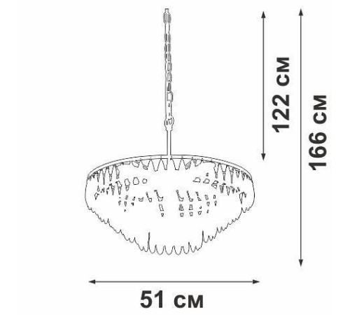 Подвесная люстра Vitaluce V5352 V5352-1/5