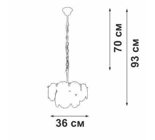 Подвесная люстра Vitaluce V5888 V5888-8/4