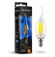 Лампа светодиодная Voltega Candle wind 6 Вт E14 2800 K 7017