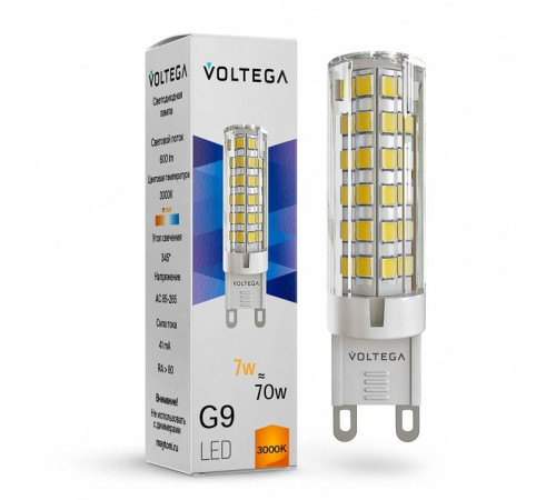 Лампа светодиодная Voltega Capsule G9 7187