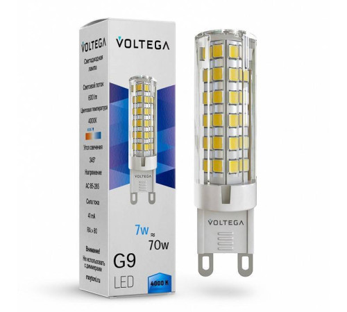 Лампа светодиодная Voltega Capsule G9 7188
