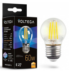 Лампа светодиодная Voltega Globe E27 6W E27 6Вт 2700K 7214