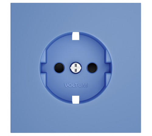 Накладка для розетки с заземлением и со шторками Voltum S70 VLS000715