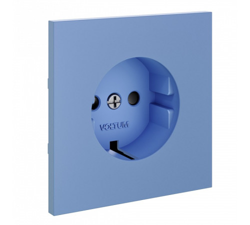 Накладка для розетки с заземлением и со шторками Voltum S70 VLS000715