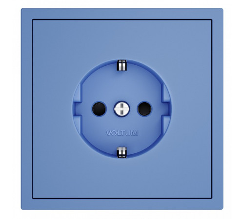 Накладка для розетки с заземлением и со шторками Voltum S70 VLS000715