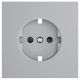Накладка для розетки с заземлением и со шторками Voltum S70 VLS000716