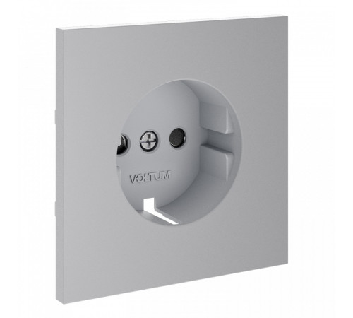Накладка для розетки с заземлением и со шторками Voltum S70 VLS000716