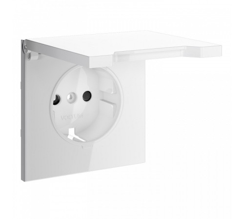 Накладка для розетки с заземлением и со шторками с крышкой Voltum S70 VLS000801