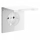 Накладка для розетки с заземлением и со шторками с крышкой Voltum S70 VLS000801