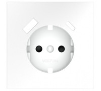 Накладка для розетки с заземлением и со шторками и 2хUSB type A и C Voltum S70 VLS001002