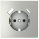 Накладка для розетки с заземлением и со шторками и 2хUSB type A и C Voltum S70 VLS001005