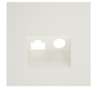 Накладка для ТВ-розетки и RJ-11 или RJ-45 Voltum S70 VLS002713
