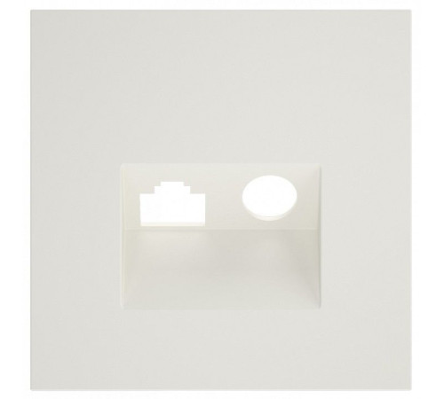 Накладка для ТВ-розетки и RJ-11 или RJ-45 Voltum S70 VLS002713