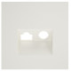 Накладка для ТВ-розетки и RJ-11 или RJ-45 Voltum S70 VLS002713