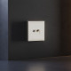 Накладка для ТВ-розетки и RJ-11 или RJ-45 Voltum S70 VLS002713