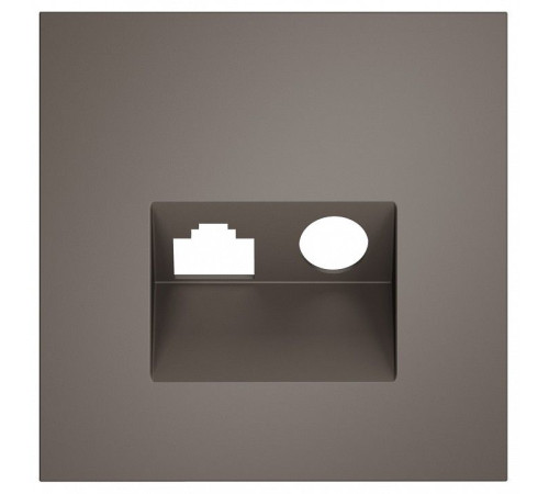 Накладка для ТВ-розетки и RJ-11 или RJ-45 Voltum S70 VLS002714