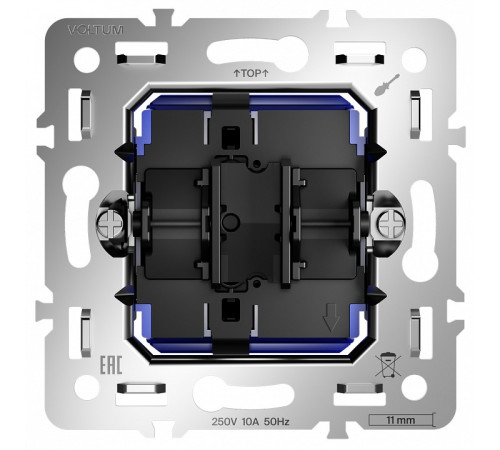 Механизм выключателя одноклавишного Voltum S70 VLS0106M